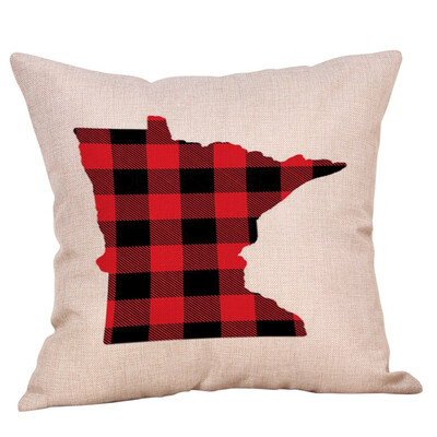 

Siaonvr Merry Christmas Pillow Cases Cotton Linen Sofa Cushion Cover Home Decor