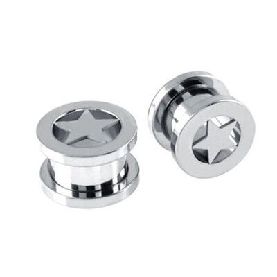 

Steel Gothic Ear Gauges Ear Tunnels Plugs Earrings Expanders