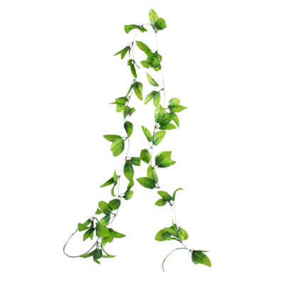 

5pcs 24m Artificial Rose Leaves Backdrop Greenery Wedding Garland Decoration Vines Fake Green Leaf