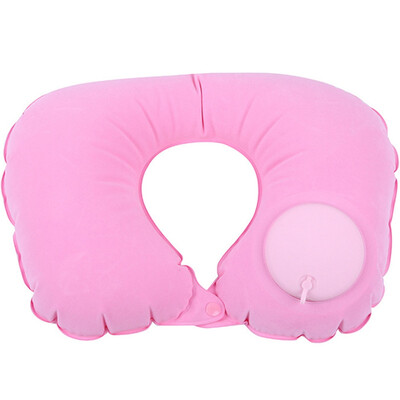 

Inflatable Travel Neck Pillow RestSupport Cushion Head& Neck Practical