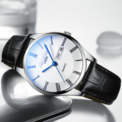 

New fashion Korean version of the non - mechanical watch mens thin student waterproof simple quartz watch mens watch
