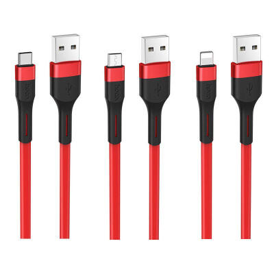 

HOCO X34 1m USB To Lightning Type-C Micro USB Data Charging Cable Cord For Android Phones IPhones-Lightning