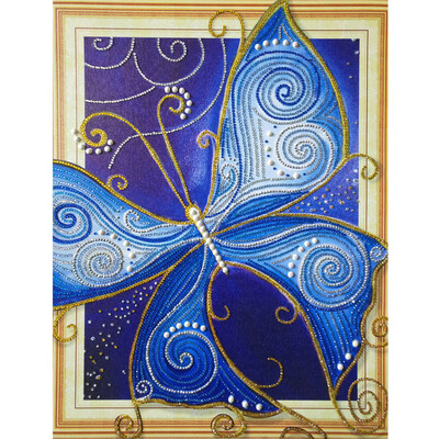 

Gobestart Special Shaped Diamond Painting DIY 5D Partial Drill Cross Stitch Kits Crystal R