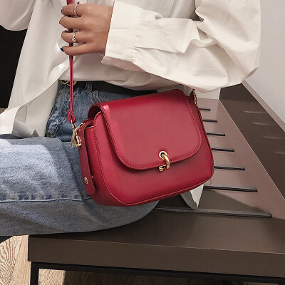 

Net red small black bag texture wild retro shoulder bag casual small bag female 2019 new wave Korean version of the Messenger bag