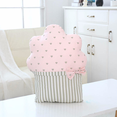 

Ice Cream Cake Decorative Sofa Cushion Removable&Washable Back Plush Pillow Birthday Gift Baby Room Decoration