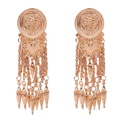 

Solememo 2019 New Vintage Metal Fringe Drop Dangle Earrings for Women Girl Statement Jewelry Long Earrings Party Wholesale E5412