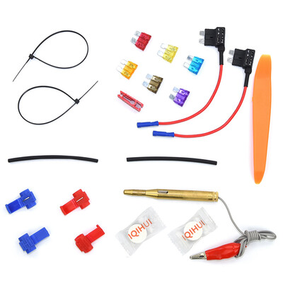 

10PCSSet Medium 12V Car Add-a-circuit Fuse Adapter Fuse Holder GPS Navigator Cigarette Lighter Added Tool Kits