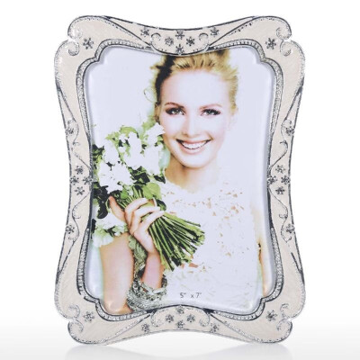 

Photo Frame Vintage Picture Frame Flower Edging Embellishment Photo Frame Wedding Christmas Gift