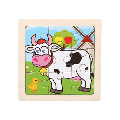 

Siaonvr Wooden Kids 16 Piece Jigsaw Toys Education And Learning Puzzles Toys