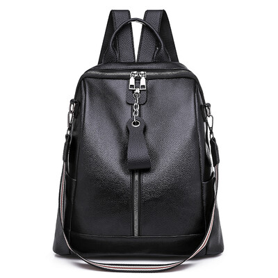 

Ladys Shoulder Bag Chaohua Edition Waterproof Fashion School Bag Leisure Travel Antitheft Soft Leather Simple