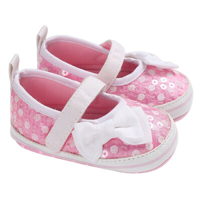 

Baby Infant Kids Girl Sequins Soft Sole Crib Toddler Newborn Shoes
