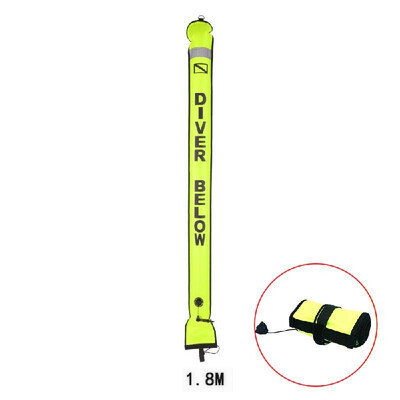 

12M 15M 18M Colorful Visible Inflatable Signal Tube Scuba Diving Surface Signal Marker Buoy Sausage Signal Marker Diving Scuba