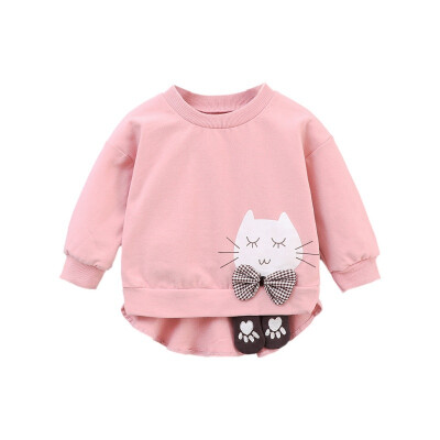 

Kids Girls Spring Autumn Casual Clothes SweatshirtFashion Baby Girl Cartoon Printing Long Sleeve Blouse Kids Sweatshirtss