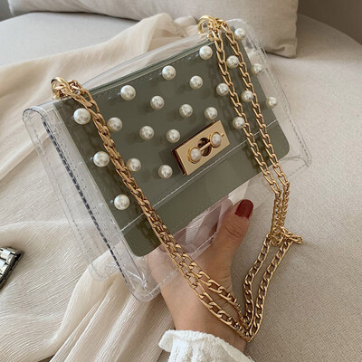 

Tailored 2019 Summer Transparent Jelly Bag Ladies Shoulder Bag Student Bag Shoulder Bag