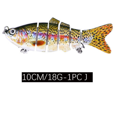 

VISSEN 1PCS 18g 10cm Fishing Cranks Lure Artificial Crankbait Hard Topwater Trolling Wobblers Mini Fishing Lure Swim Tackle