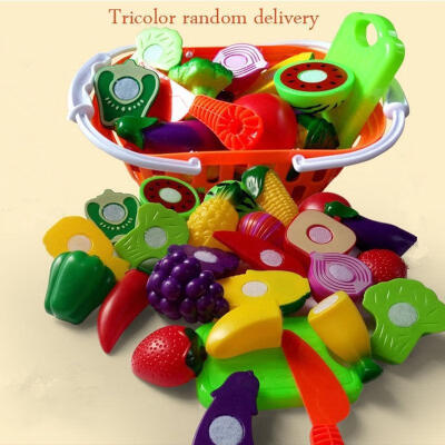 

Fashion 15pc Set Kids Kitchen Fruit Vegetable Food Pretend Role Cutting Kids