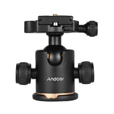 

Andoer Camera Tripod Ball Head Ballhead with Quick Release Plate 14 Screw