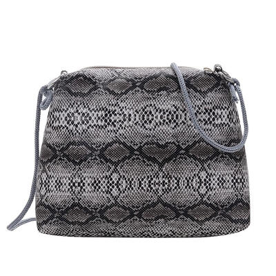 

Small Snake Pattern Messenger Bags Women PU Leather Casual Shoulder Handbag