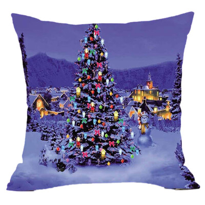 

Tailored Merry Christmas Pillow Cases Super Cashmere Sofa Cushion Cover Home Decor