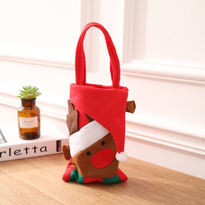 

New Cute Christmas Snowman Old Elk Tote Bag Candy Bag Christmas Eve Decoration Candy Bag Festive Party Supplies