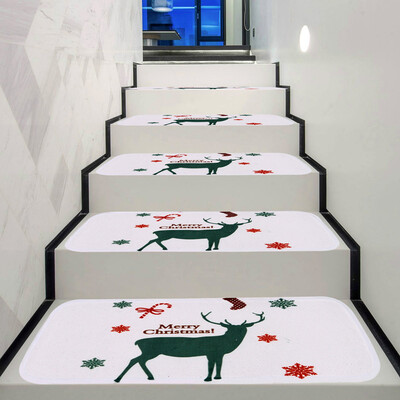 

Tailored Christmas Decoration 1Set Non-Slip Coral Fleece Resistant Carpet Stair