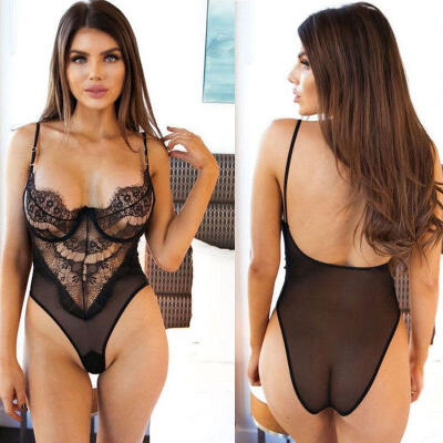 

Women Lace Sexy-Lingerie Nightwear Underwear G-string Babydoll Romper Sleepwear