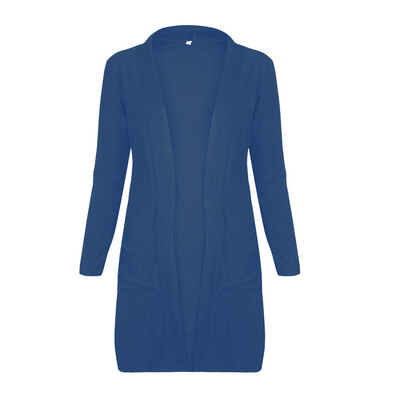 

Toponeto Womens Long Jackets Autumn Solid Ladies Coat Outwear Cardigan