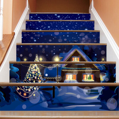 

Siaonvr Christmas Decoration Stair Stickers Christmas Stairs Stickers Wall Stickers