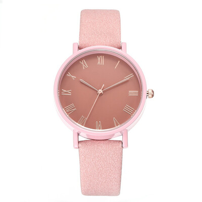 

New hot-selling fashion simple belt watch female models Luo