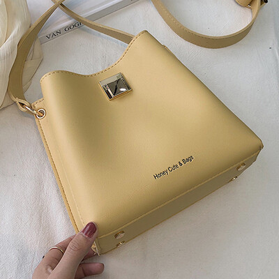 

On the new bag texture foreign gas bucket bag women 2019 spring&summer new fashion shoulder slung bag