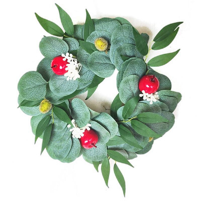 

Artificial Wreath Garland Natural Artificial Plants Flower Wall Fence Realistic Fake Hanging Wreath Autumn Fall Wreath for Christm