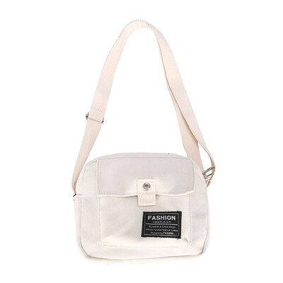 

Women Shoulder Bag Personality Rivet Letters Handbags Flap Fashion Canvas Phone Bag Crossobdy Bags Adjustable Straps