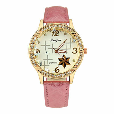 

Disc Cute Style Symbol Star Pattern Roman Numerals Ladies Watch Nice Orologio Donna Womens Watches Reloj De Mujer Clock