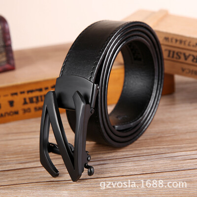 

Alloy pin buckle inch five pants belt mens first layer leather belt mens simple Korean version of the retro pin buckle