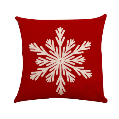 

Tailored Xmas Cotton Pillow Case Linen Cushion Cover Merry Christmas Home Decoration