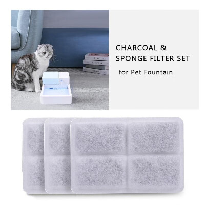 

3PCS Charcoal Water Filter Set for Pet Fountain Dogs Cats Water Dispenser