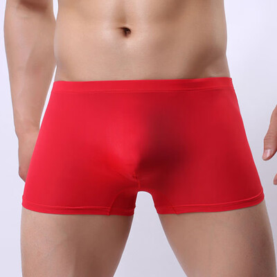 

Men Low-rise Sexy Comfy Boxer Shorts Underwear Seamless Breathable Trunks Briefs