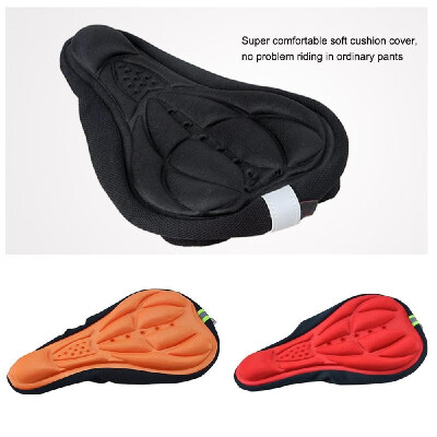 

Outdoor 3D Gel Silicone Bike Bicycle Soft Comfort Saddle Cushion Seat Pad Cover Red