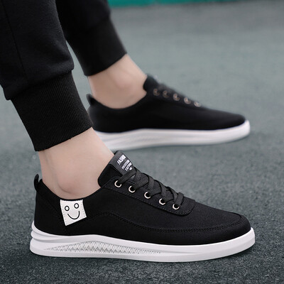 

Summer Sports Korean Version Mens Shoes Canvas Shoes Board Shoes Moisture Shoes High Cloth Shoes in Autumn