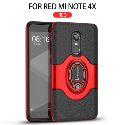 

For Xiaomi Redmi Note 4X 4 Ring Case Magnetic Car Air Vent Holder iPaky Holder Kickstand Case for Xiaomi Redmi Note 4X Case
