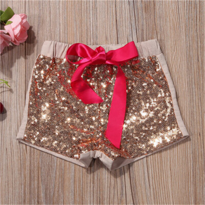 

Toddler Infant Baby Girls Bow Party Shorts Bottoms Sequin Pants Summer Clothes