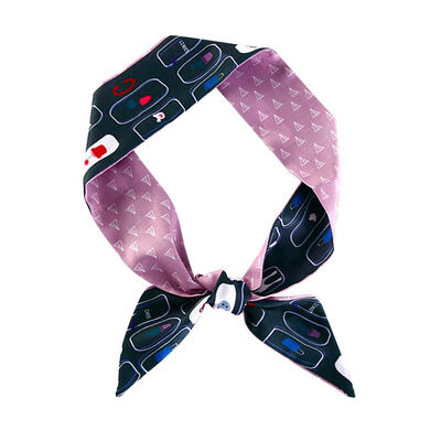 

Fashion Women Floral Print Scarf Chiffon Collar Scarves Casual Decoration