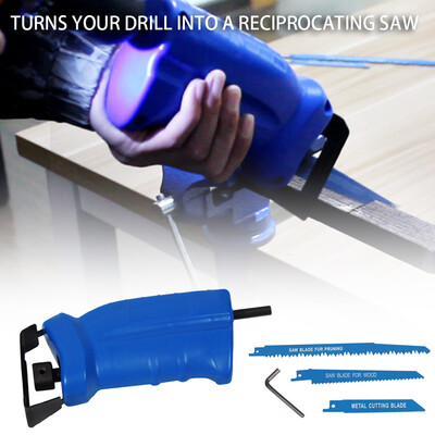 

〖Follure〗Reciprocating Saw Adapter Portable Adapter Set Change Electric Drill Into Saw