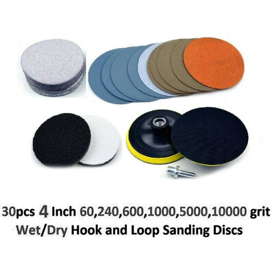 

4 Inches Hook And Loop 602406001000500010000 Grit Sanding Discs Pad