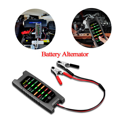 

Tailored 12V Car Battery Tester Alternator Check Analyzer Lead Diagnostic Tool with 6 LED