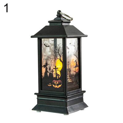 

Halloween Decor LED Lamp Witch Pumpkin Graveyard Spooky Bar Table Party Light