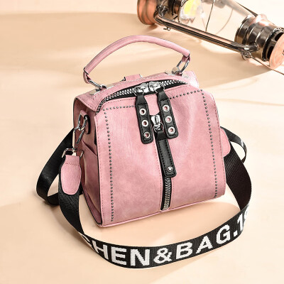 

Womens summer fashion mini shoulder bag small backpack soft leather casual shoulder bag