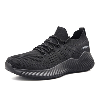 

Casual mens sports shoes lightweight breathable socks flying woven running shoes