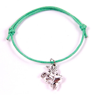 

Retro Pure Hand Production Wax Weaving Unicorn Bracelet Gift for Children