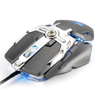 

USB Wired Competitive Gaming Mouse Mechanical Game Mice Adjustable 6400DPI 8 Buttons LED Lighting Mouse V15 Black